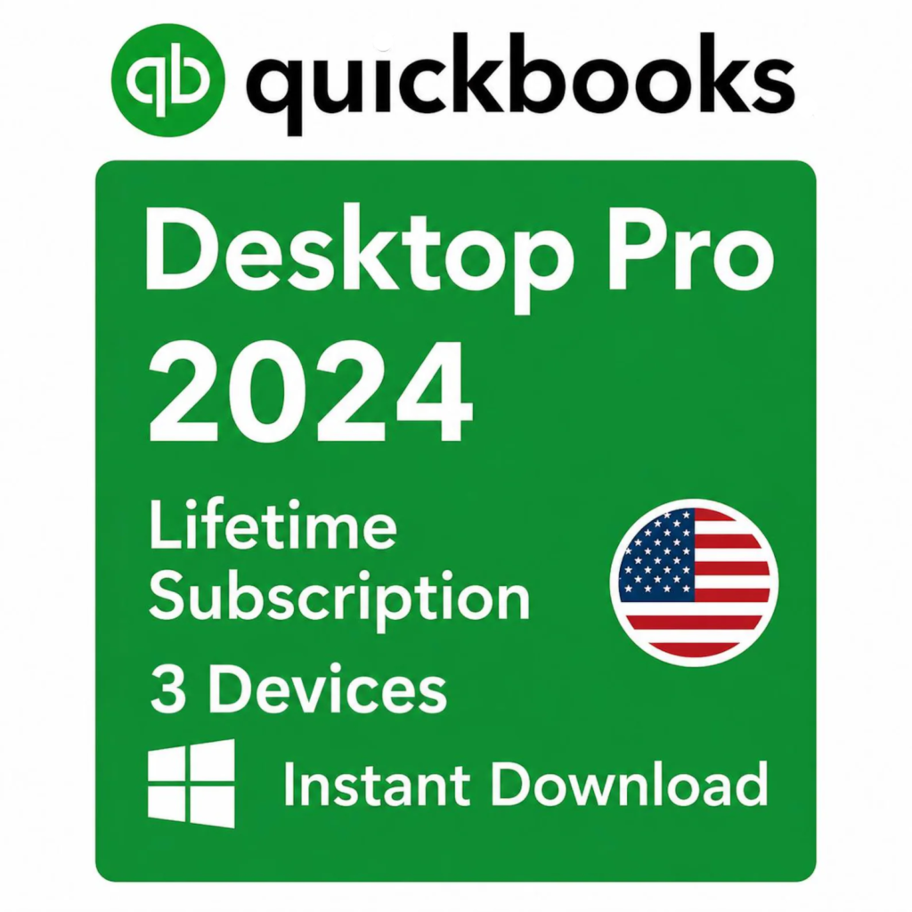 Quickbooks Desktop Pro 2024 USA For Windows Lifetime License